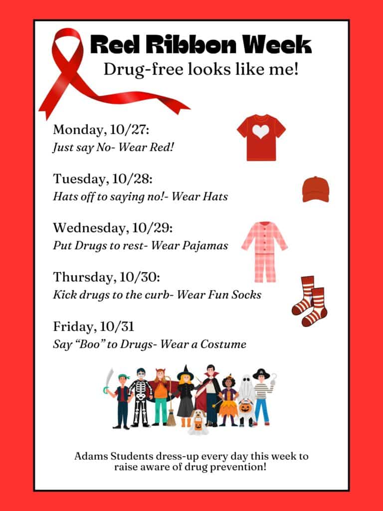 Just say no to drugs during Red Ribbon Week!