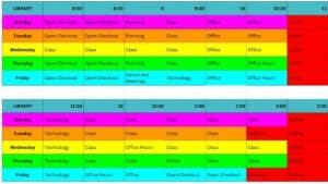 2026-2027 library schedule
